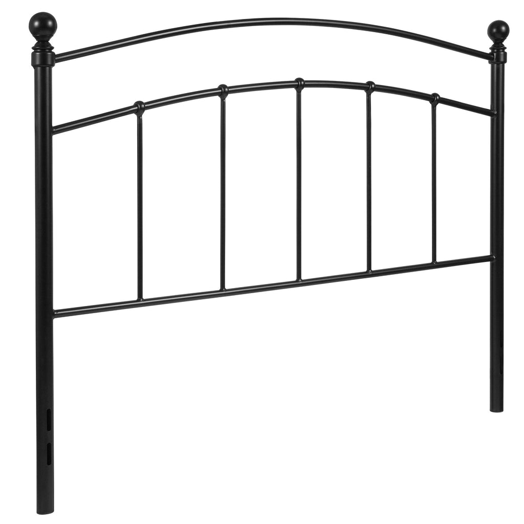 Black Contemporary Open Vertical Headboard - Full Size S977065