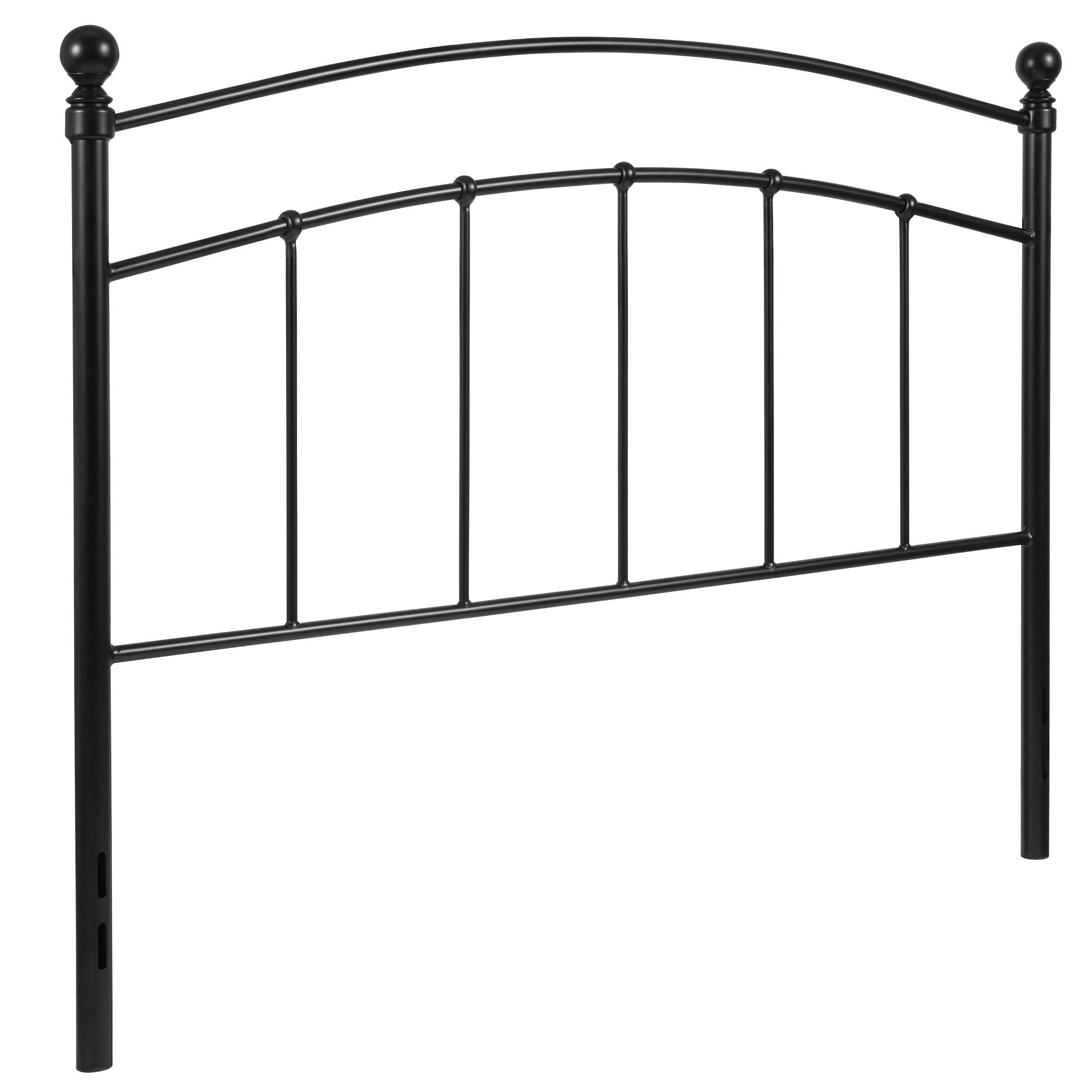 Black Contemporary Open Vertical Headboard - Full Size S977065