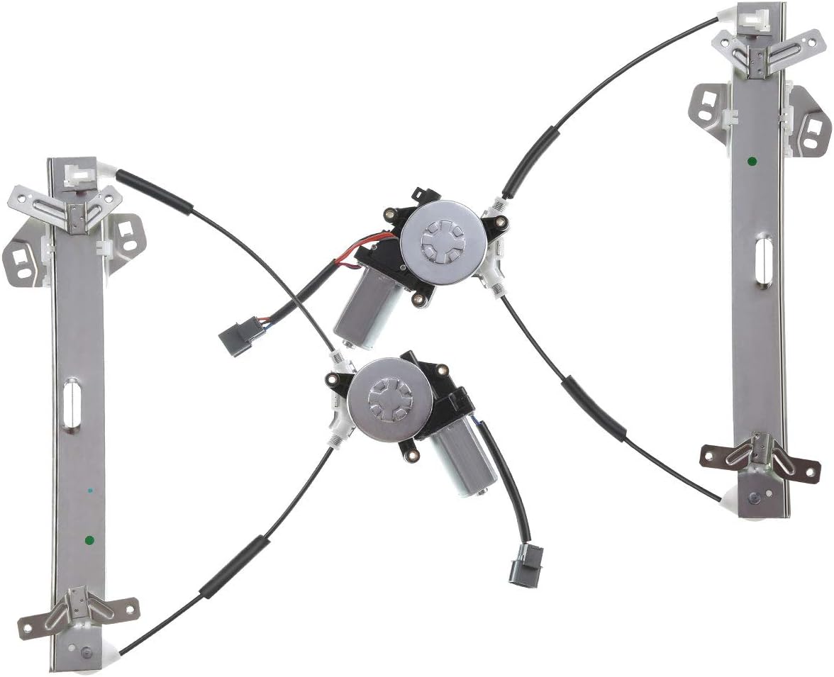 Power Window Regulator with Motor Front Left Driver Side Pack of 2 F8443