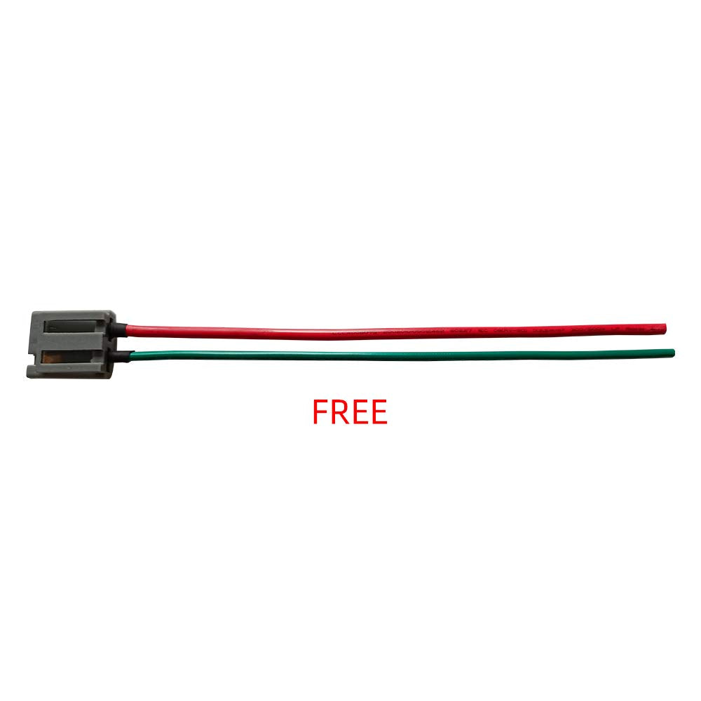 HEI Distributor & Spark Plug Wires & Pigtail Wire Harness Combo Kit Compatible with Chevy/GM SBC 350 BBC 454 65k Coil 7500RPM Pack of 2 J1924