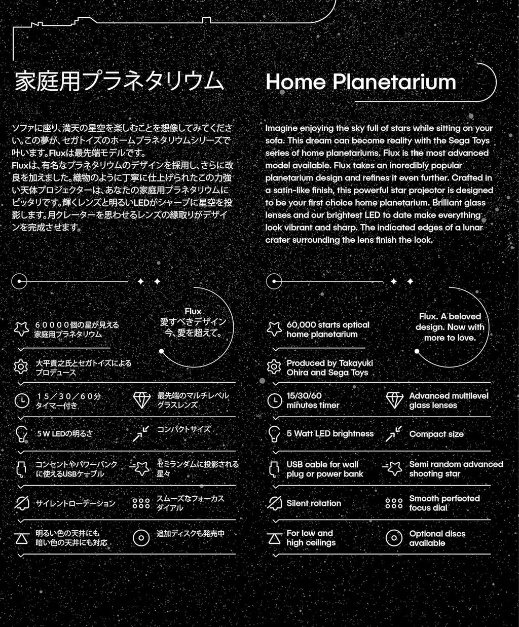 Satin Black Home Planetarium Star Projector K79362
