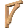 5 1/2x22W x 30x22D x 34x22H Western Red Cedar Bracket with Offset Brace X81049