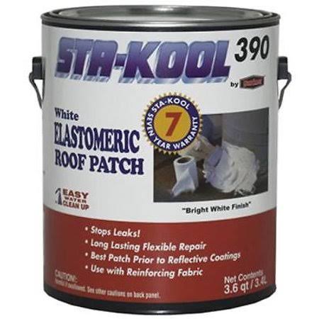 3.6 qt Elastic White Roof Patch E107