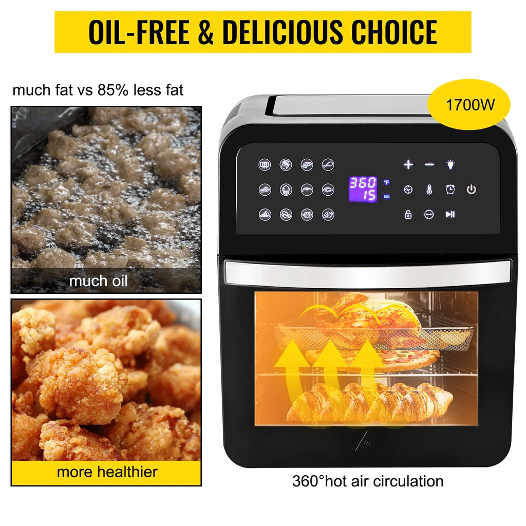 13QT 1700W Convection Toaster Pizza Oven Air Fryer A73437