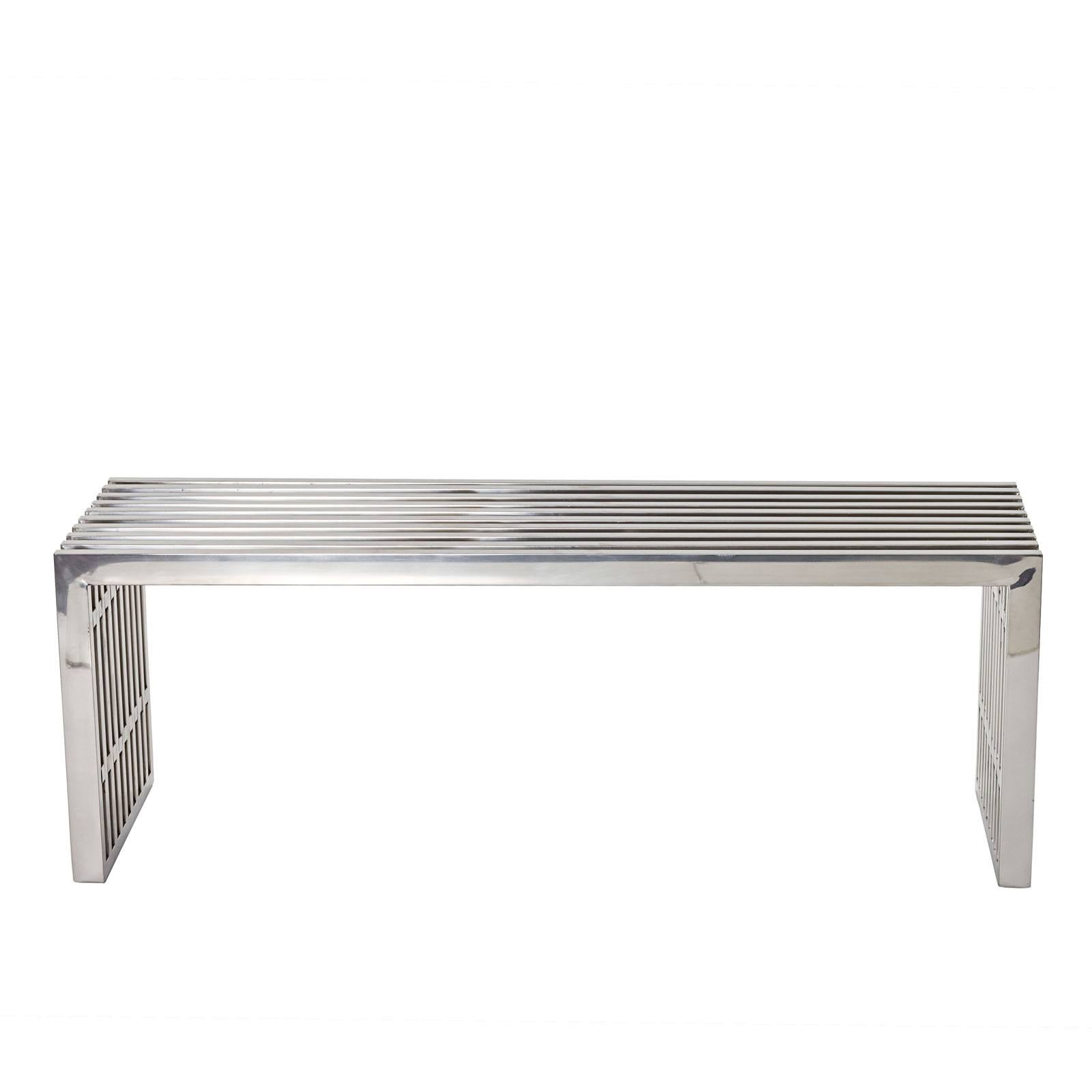 Silver Stainless Steel Bench R33894