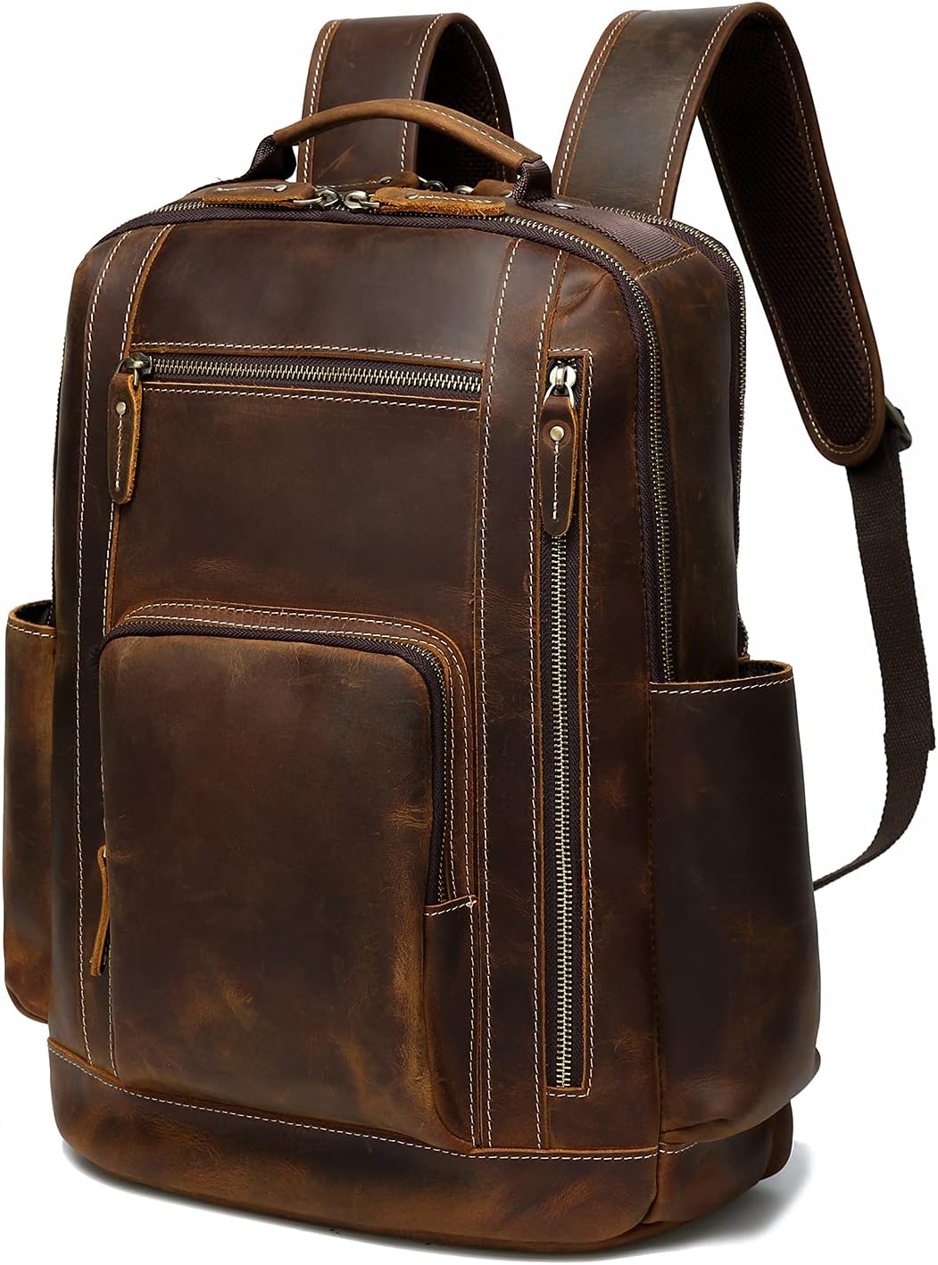 Vintage Full Grain Leather Backpack R7935