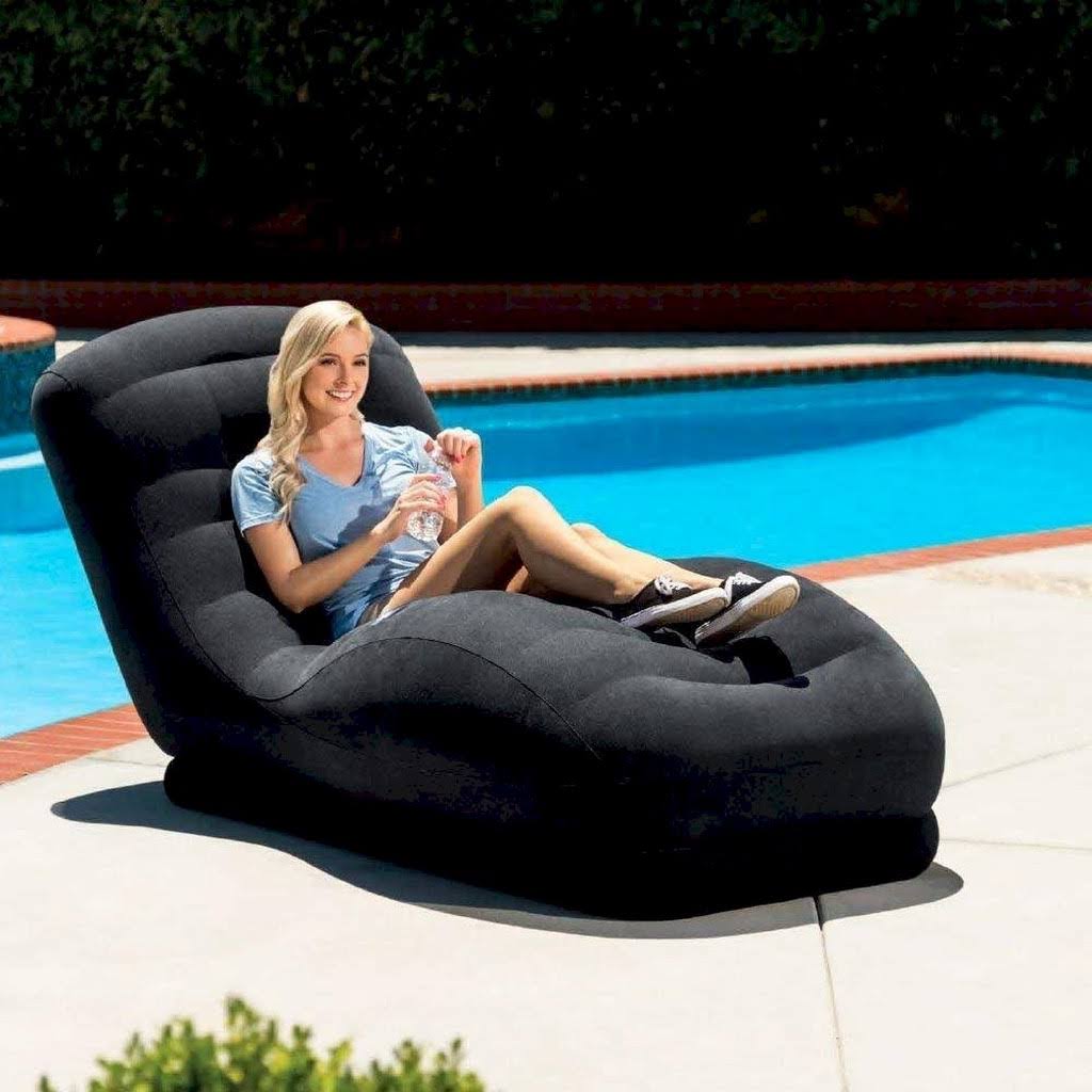 Inflatable Velvety Chair A175077