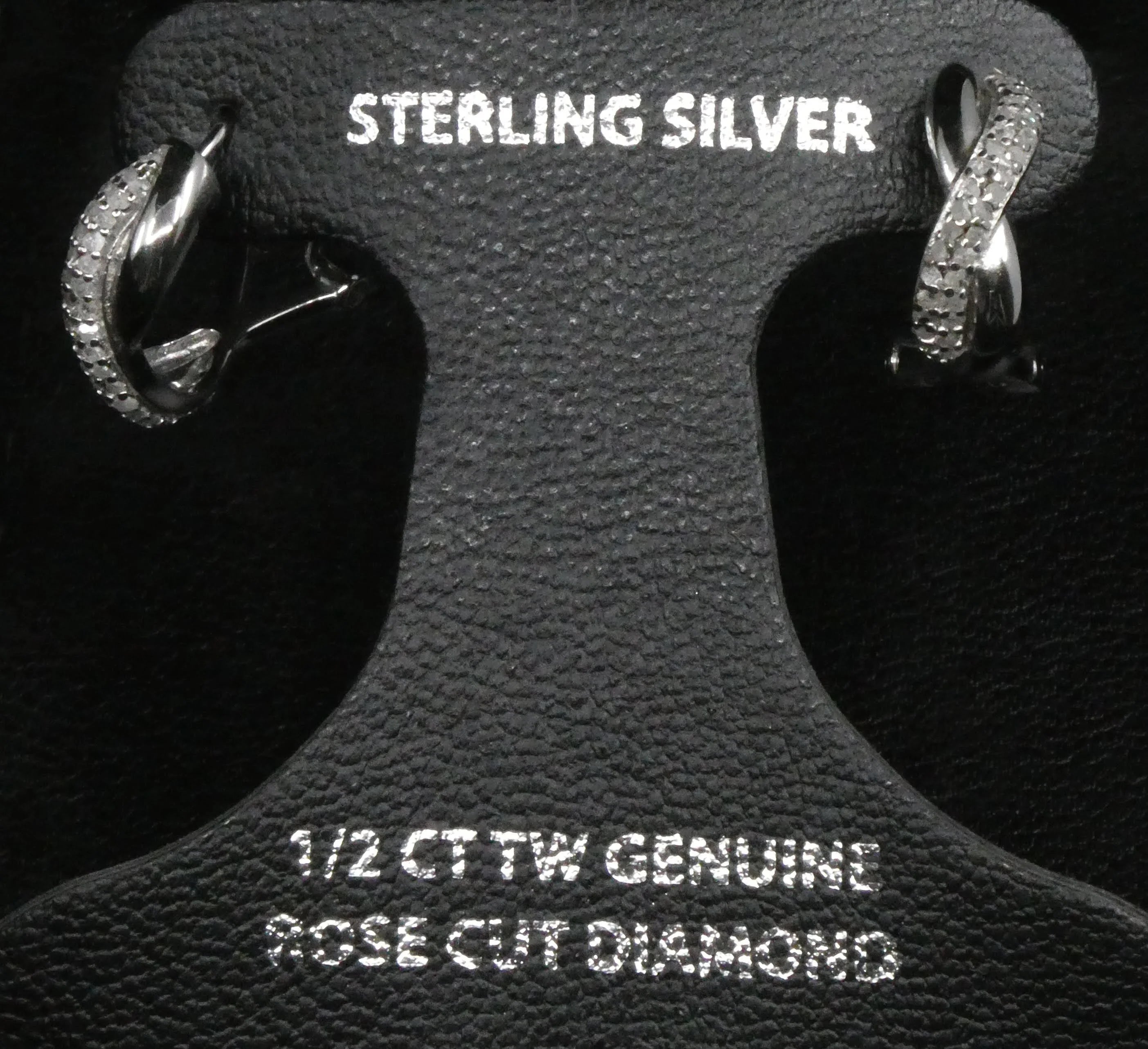 Sterling Silver Twist Hoop Earrings G1507