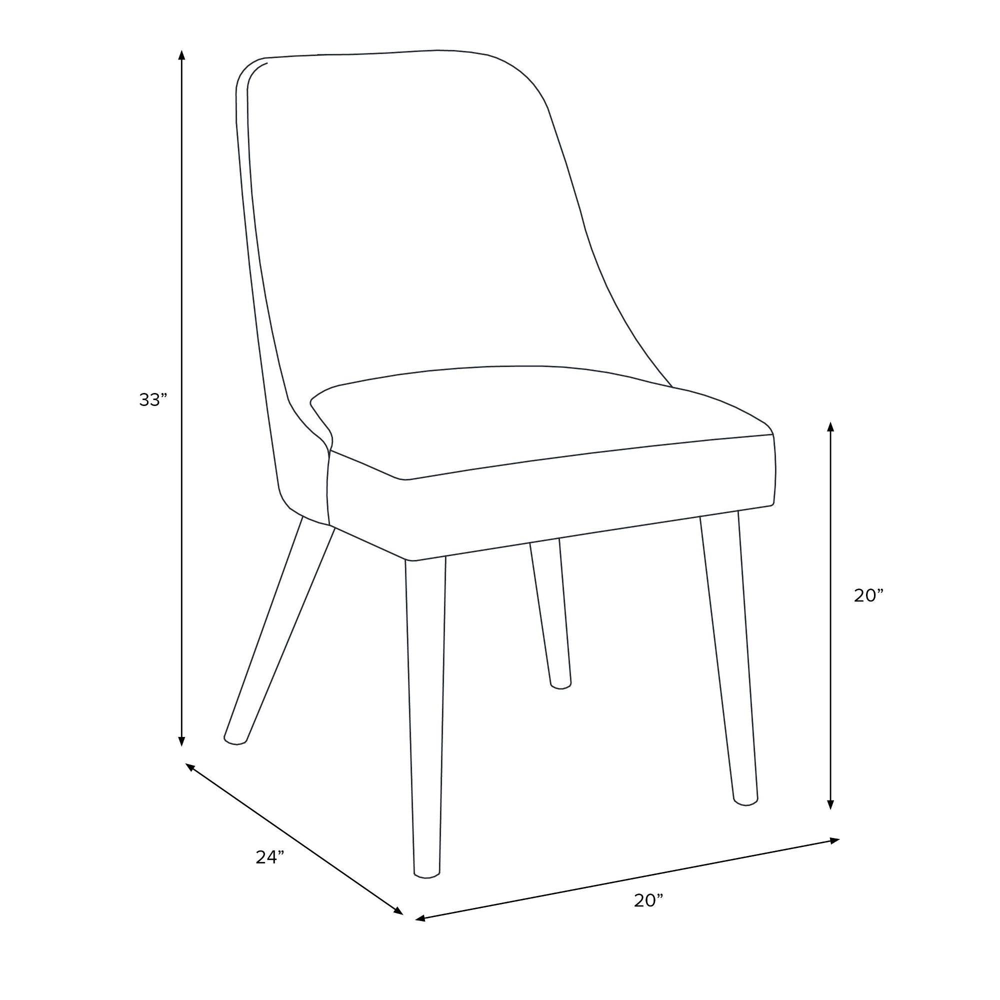 Round Back Dining Chair G3677