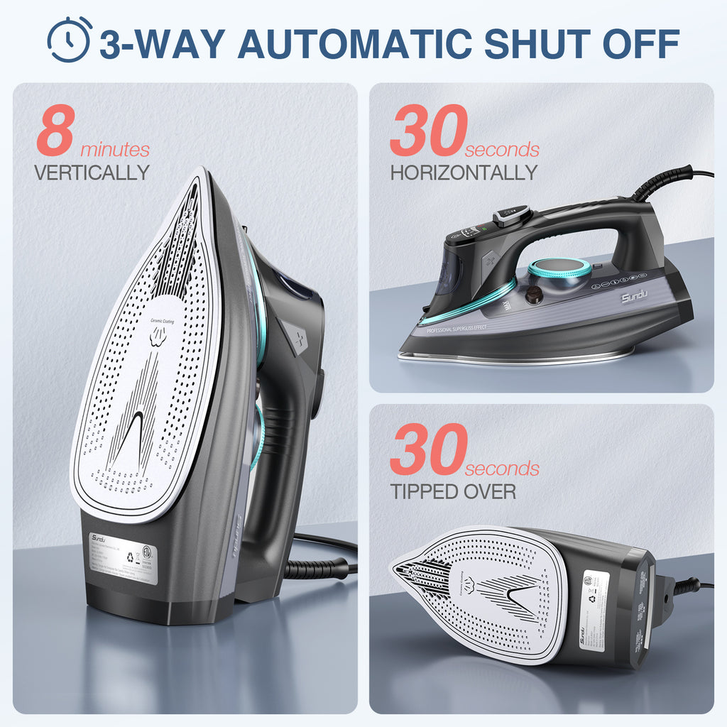 1700W Digital Steam Iron with LCD Display W478060