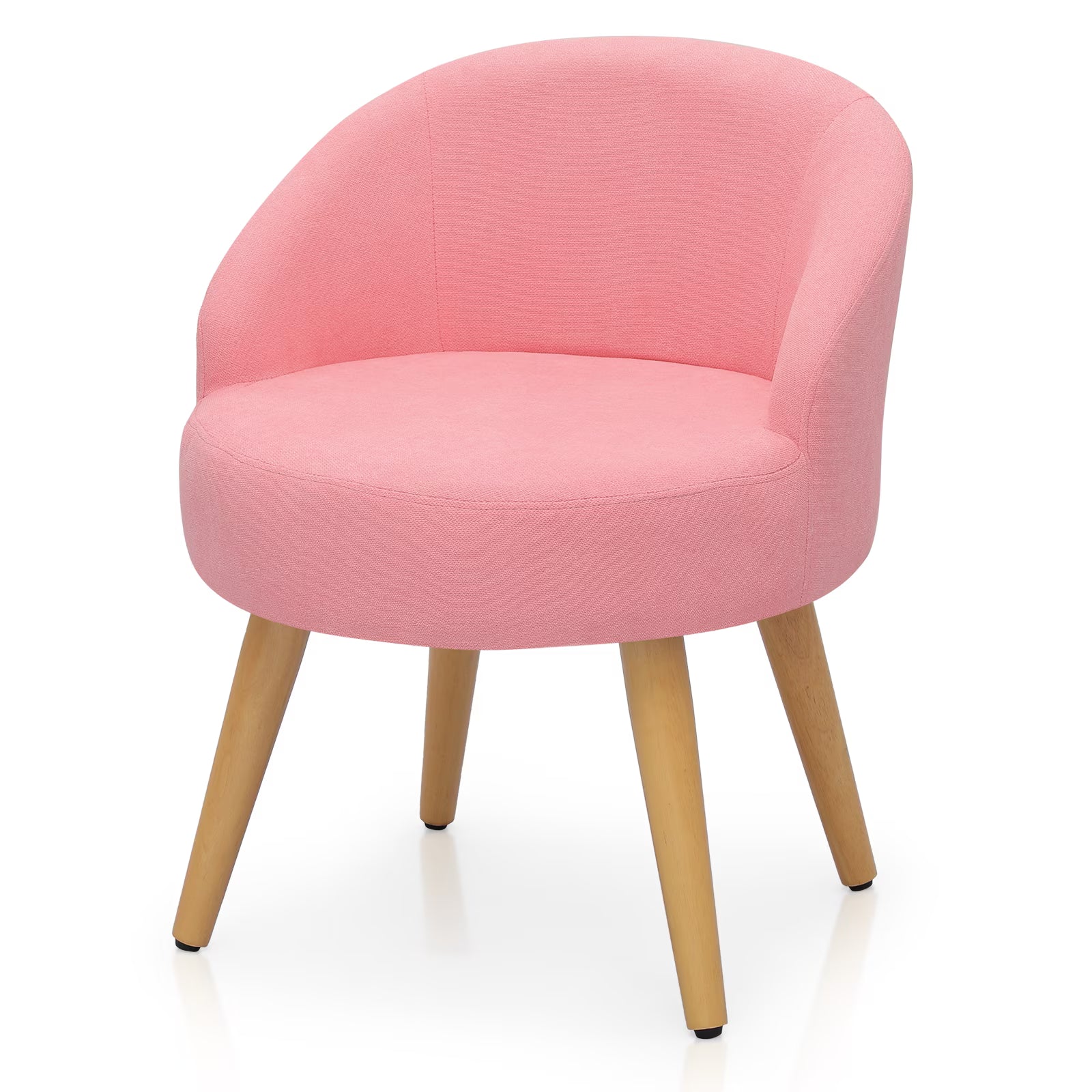 Macaron Pink Upholstered Vanity Chair H94766