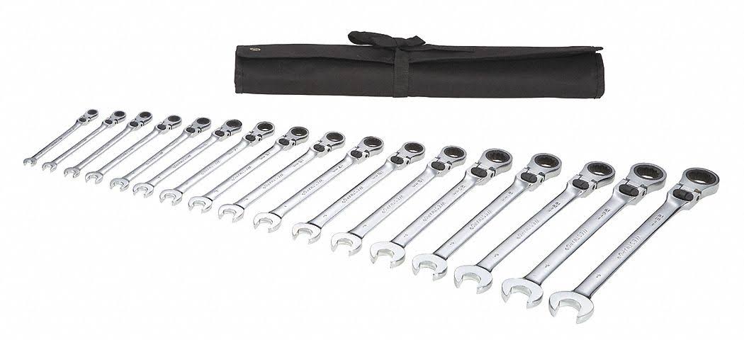 17 Pc Metric Ratcheting Wrench Set N5789