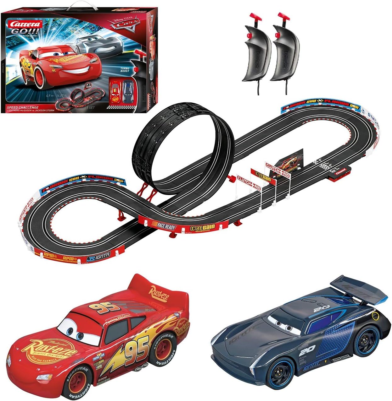 Electric Slot Car Racing Track Set 1:43 Scale T149761