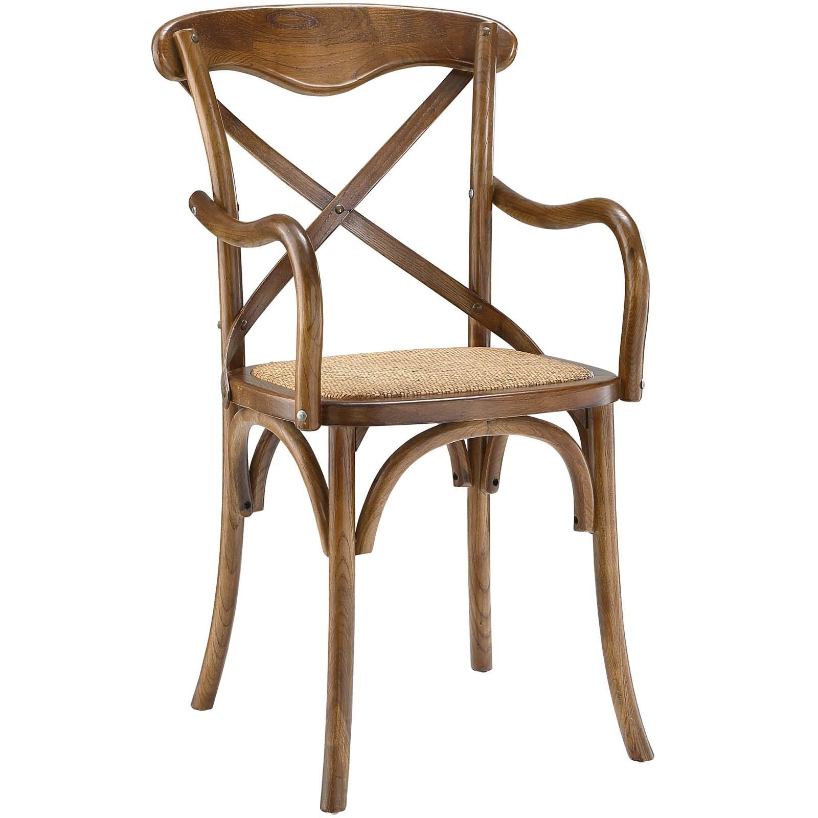 Walnut Dining Armchair Set of 2 N4844