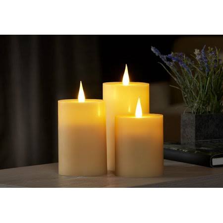 Flameless Wax Candles (Set of 3) U3269