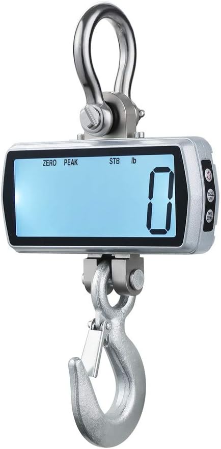Silver LCD Display Hanging Scale Q693463
