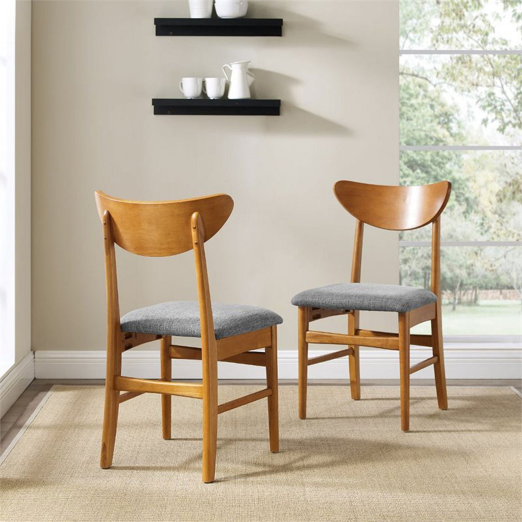 Mid-Century Wood Dining Chairs (Set of 2) K692