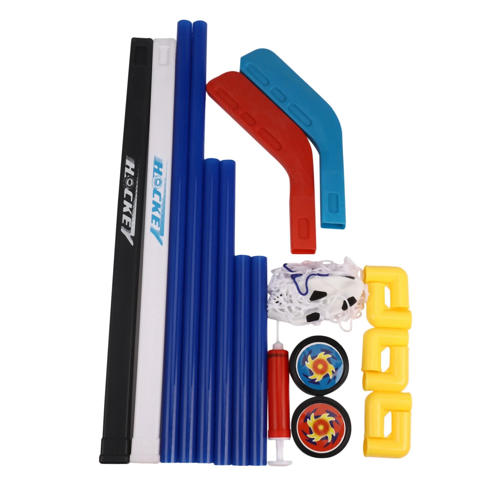2 in 1 Kids Soccer & Ice Hockey Goals with Balls and Pump S382475