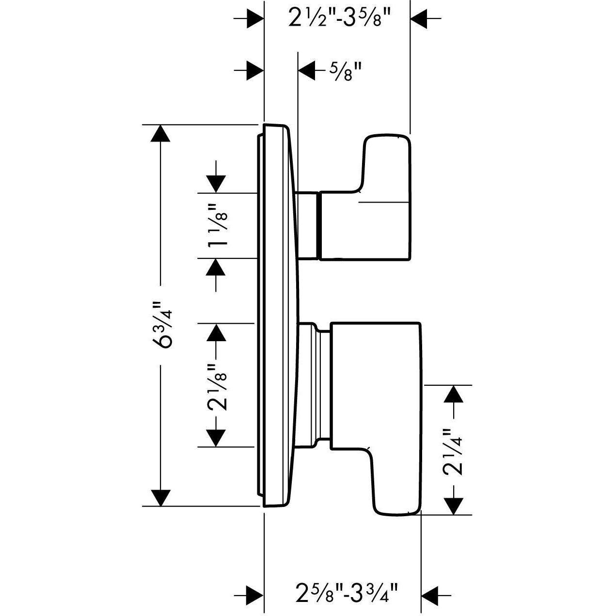 Polished Nickel Pressure Balance Trim with Diverter W56687