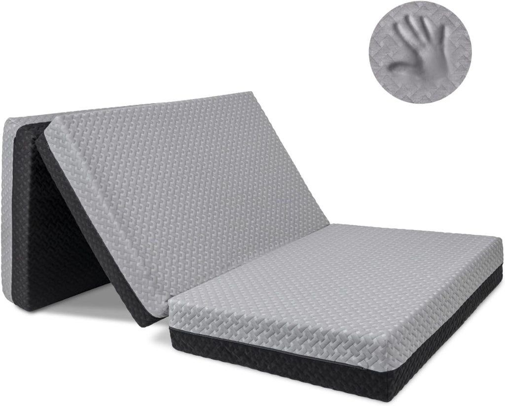 Memory Foam Tri Fold Mattress with Waterproof Washable Cover L6535