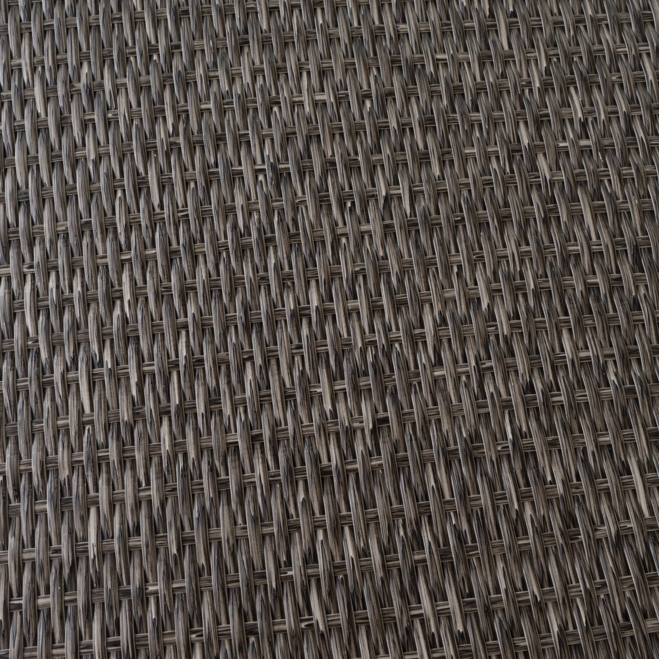 Square Wicker Bar Table Mixed Black J3495
