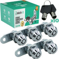 7/8” RV Storage Locks 5-Pack 100% Metal Utility Cam Lock with 10 Keys E7210