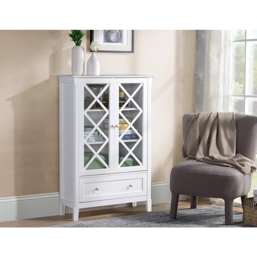 Accent Cabinet with Two Doors and Lower Drawer T540