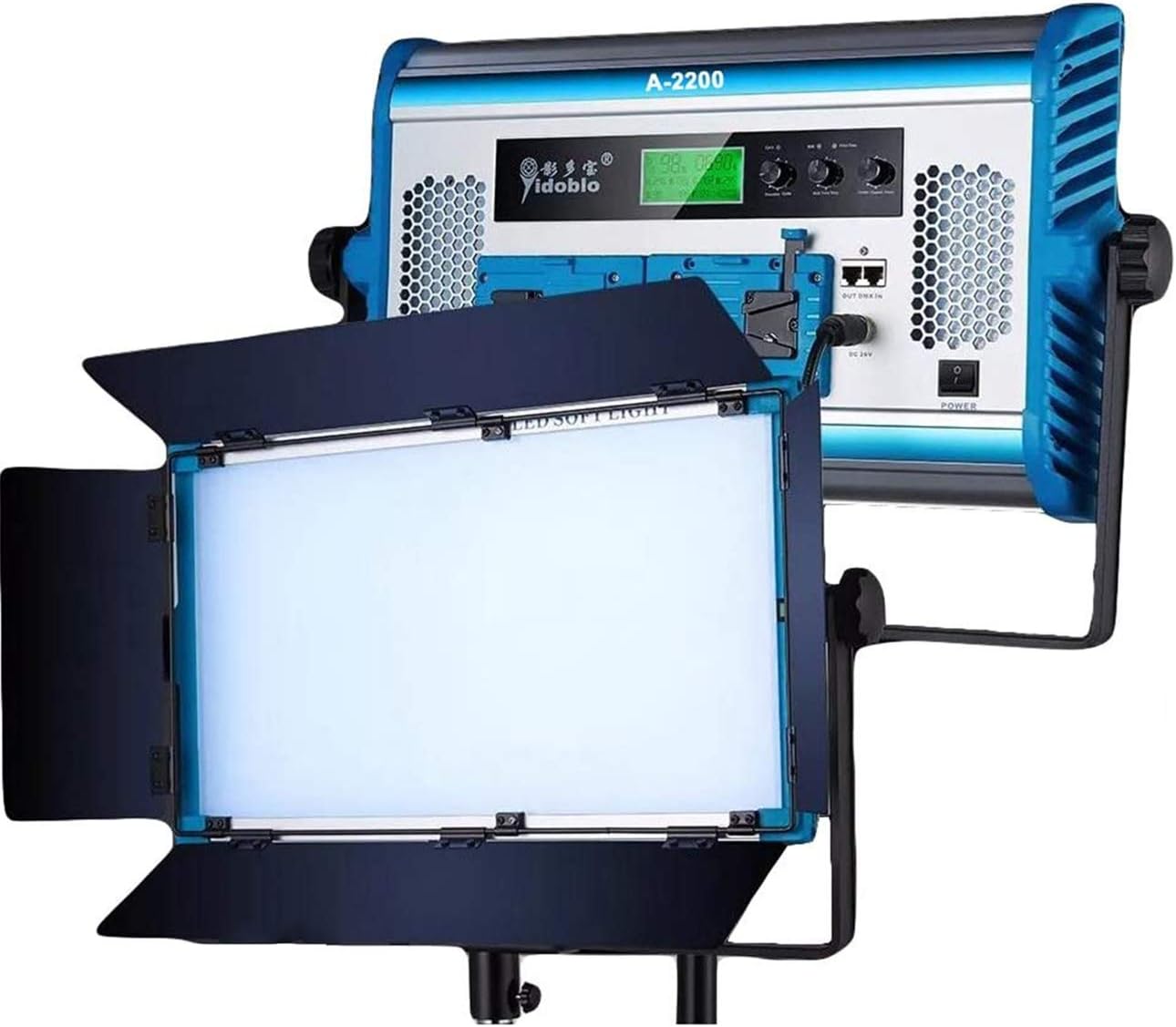 RGBW LED Soft Video Light Panel with Barn Doors T3867