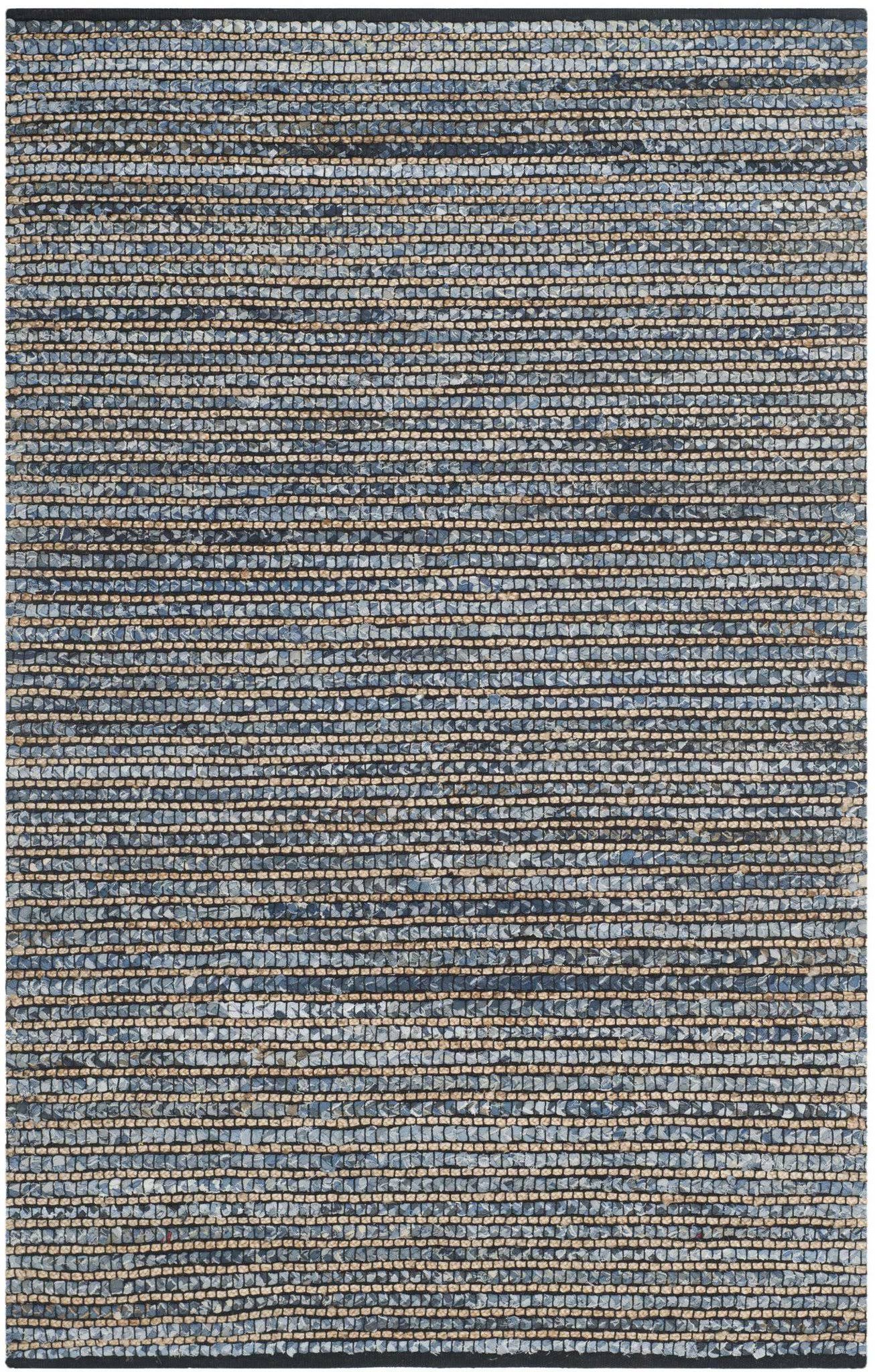 Blue Area Rug 2-ft 3-in x 4-ft I1372