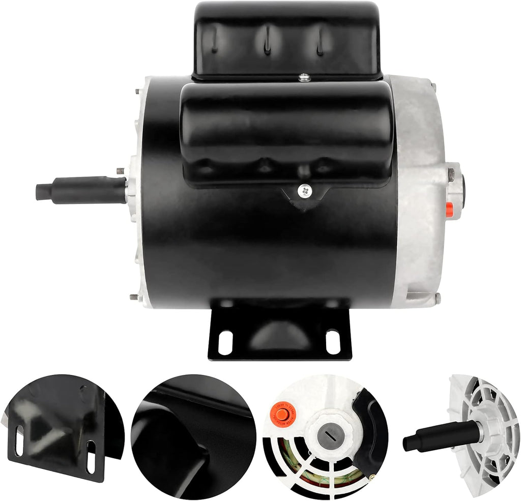 2HP SPL Air Compressor Motor Single Phase 3450RPM 115/230V 56 Frame 60HZ ODP CCW V356175