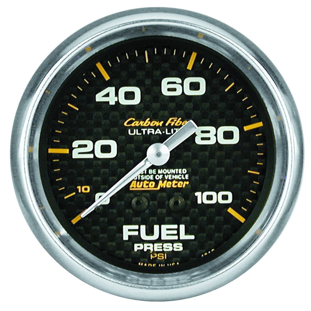 Carbon Fiber Mechanical Fuel Pressure Gauge O11263