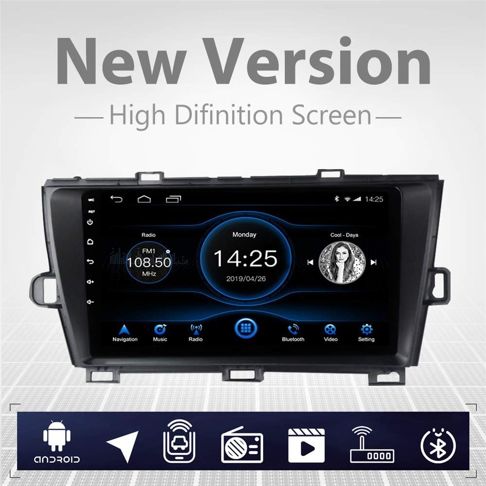 9 inch Capacitive Touch Screen Car Stereo with Bluetooth for Toyota Prius 2010-2015 B82256