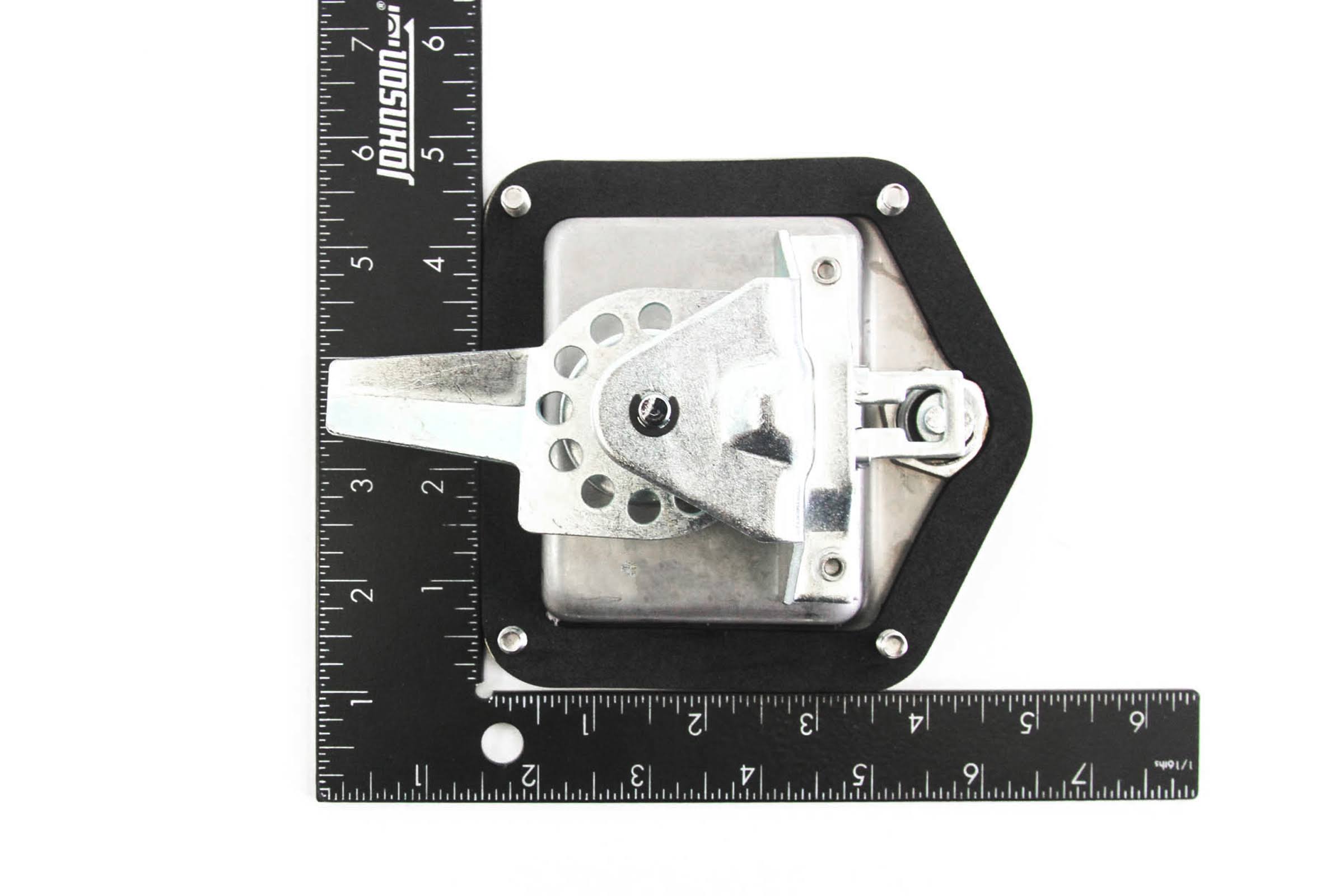 2 Folding T Handle Single Point Latch Blind Studs Cylinder Gasket Keys Camper RV M8586