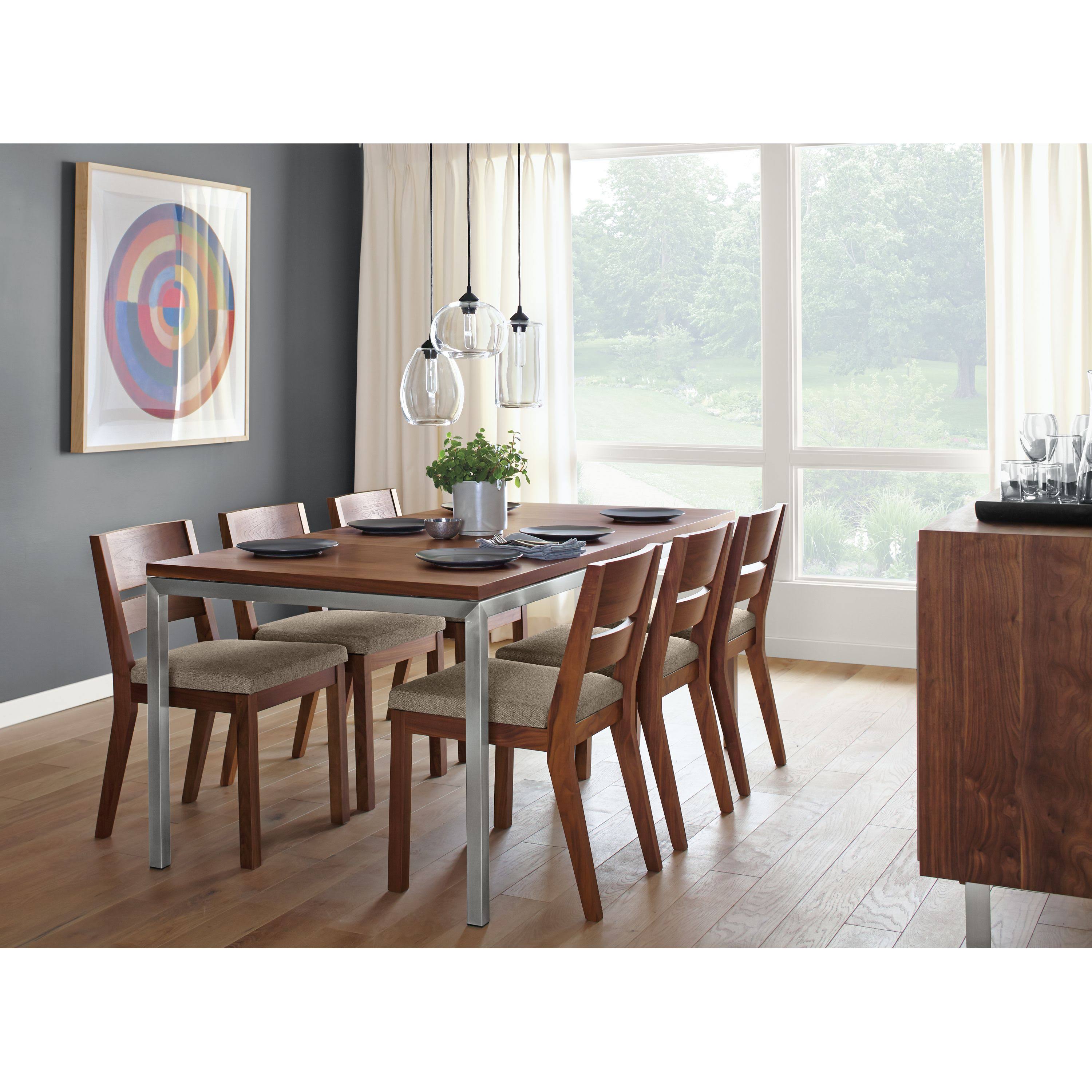Modern Afton Side Chair in Blue Boucle with Charcoal Frame V3630