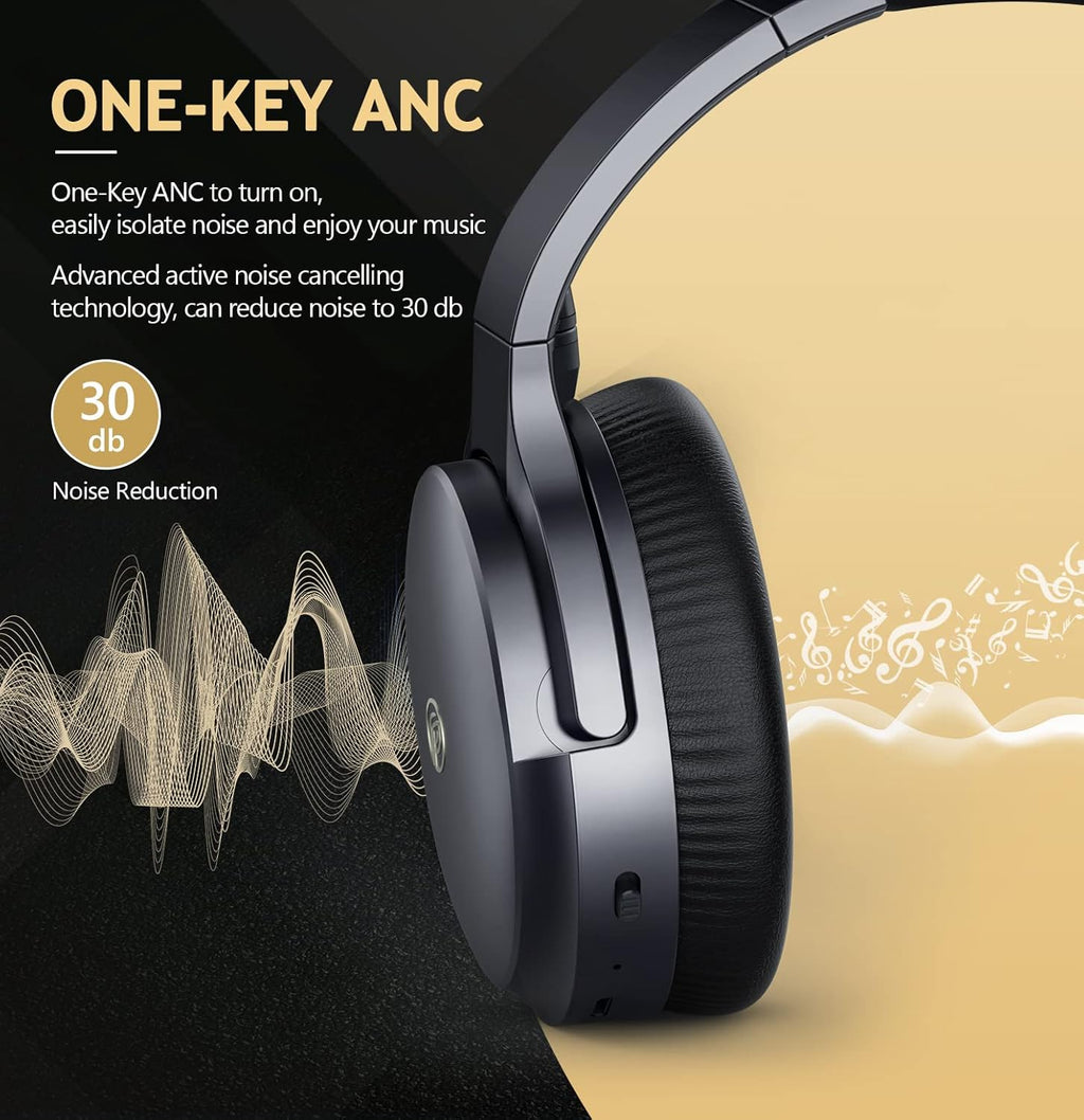 Wireless Over-ear Bluetooth Headphones with Microphone, Pack of 2 O998