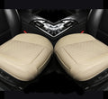 2PCS PU Leather Car Seat Cover Protector Front Seat Bottom Universal Beige Pack of 2 Z977