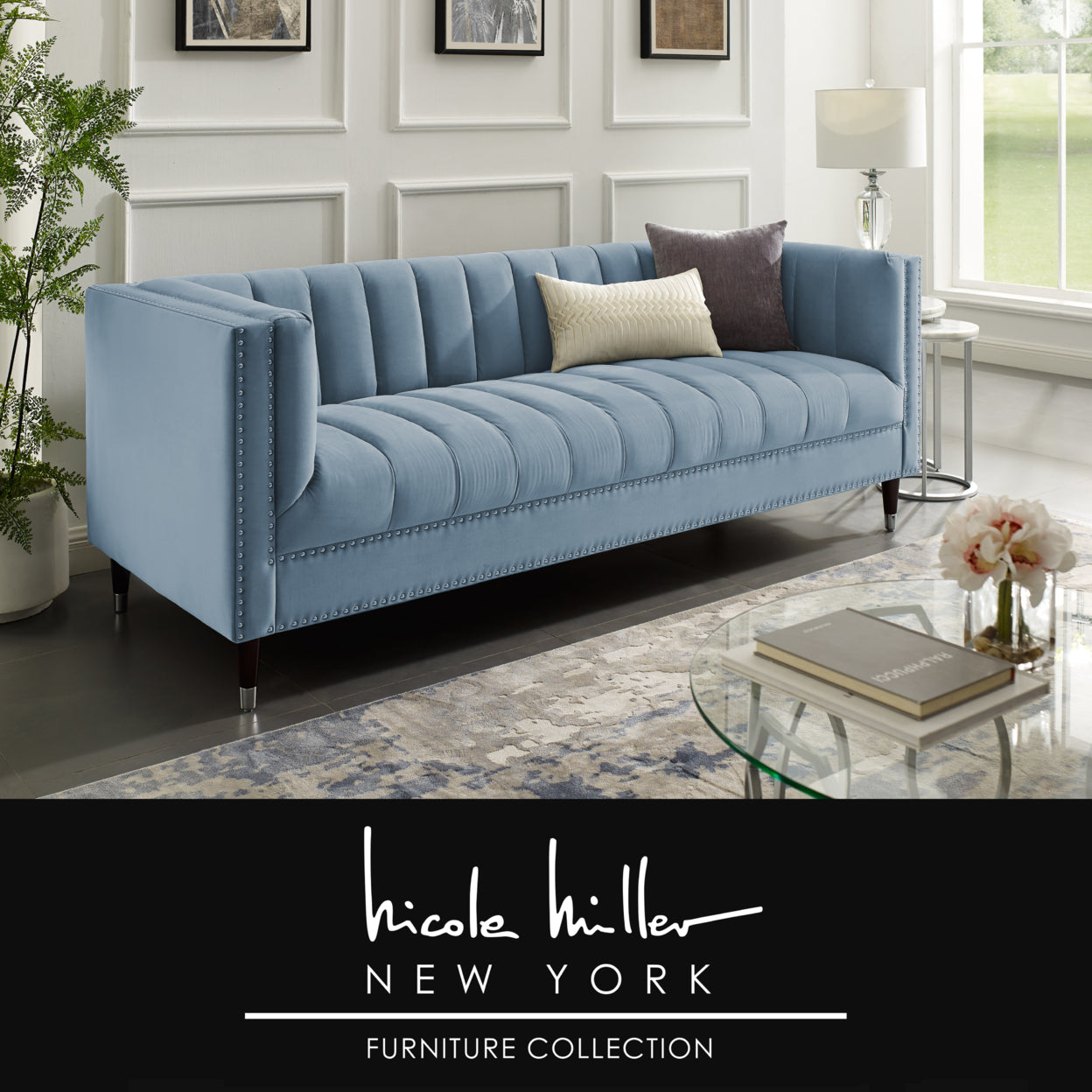 Velvet Club Chair or Sofa with Metal Legs F566