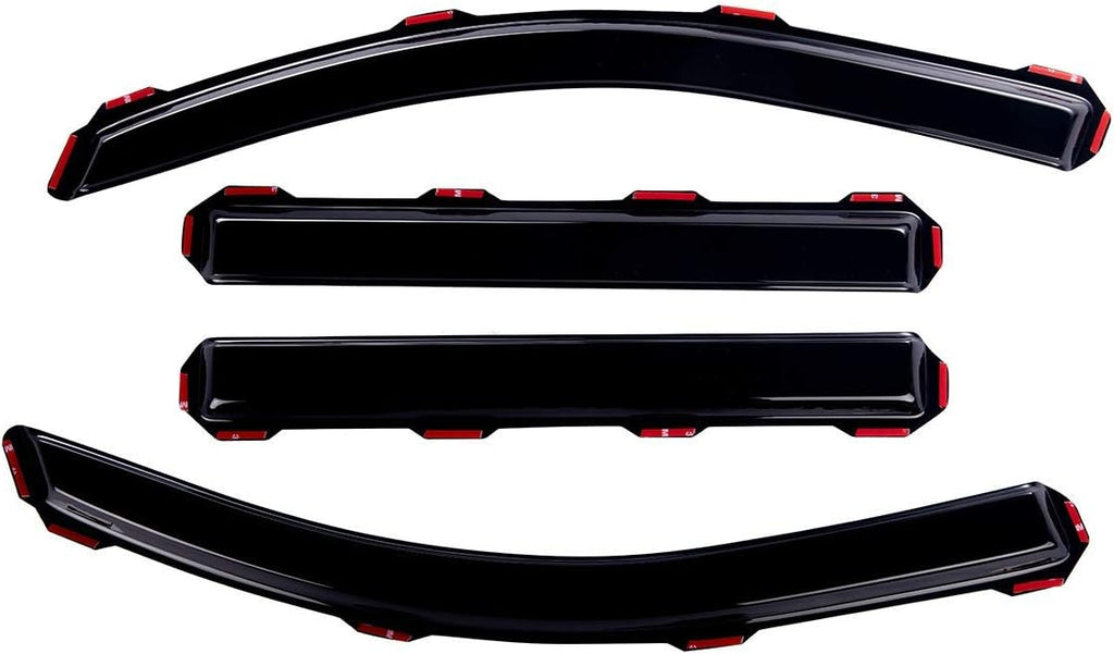 4 PCS Dark Smoke In-Channel Side Window Deflector Rain Guard G519083