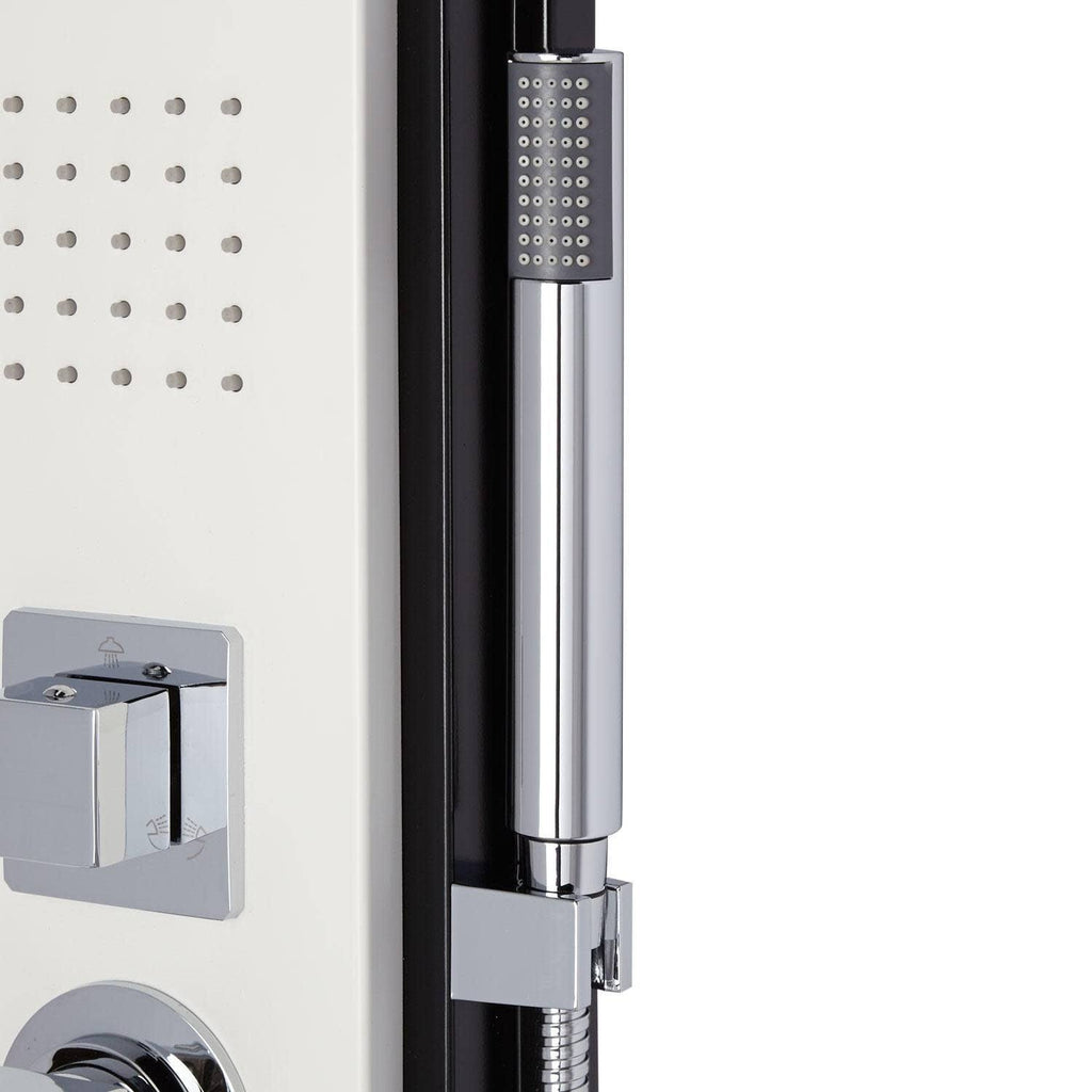 White Powder Coat Outdoor Shower Panel Z707