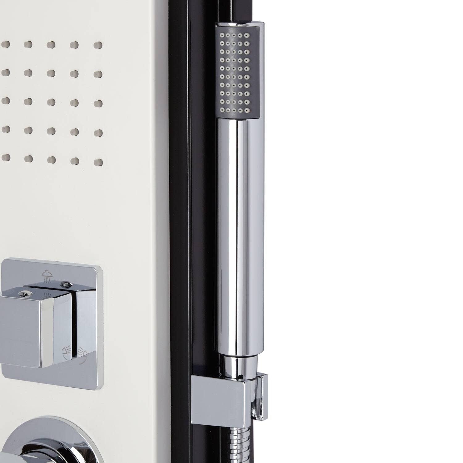 White Powder Coat Outdoor Shower Panel Z707