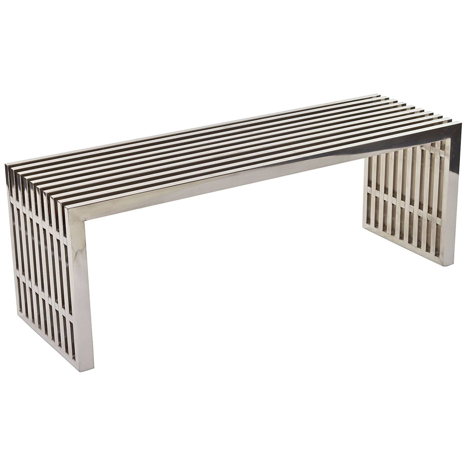 Silver Stainless Steel Bench R33894