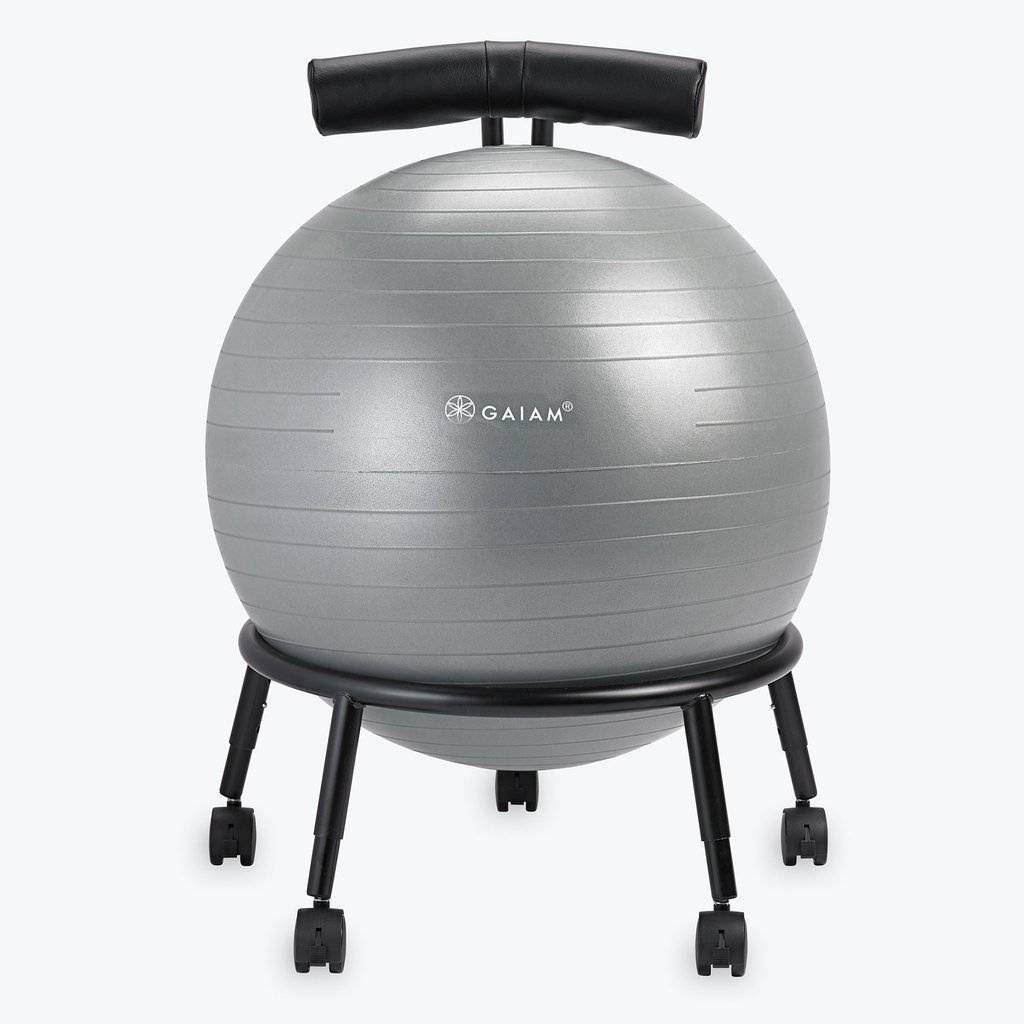 Black Yoga Balance Ball Chair Q1094