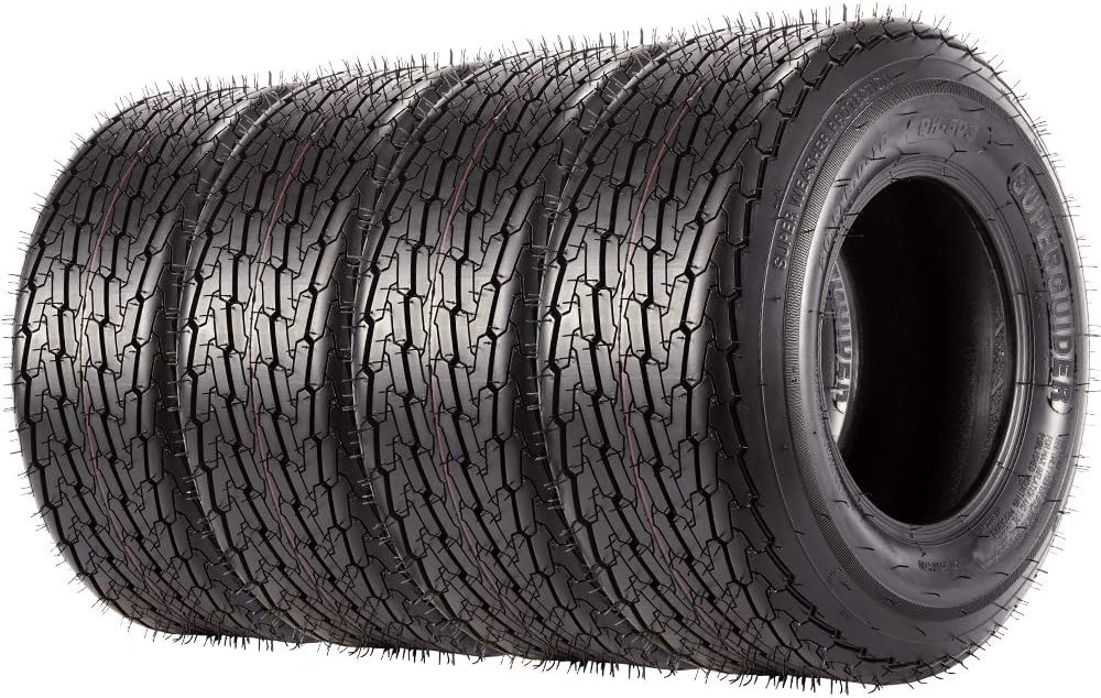 Set of 4 Trailer Tires 20.5x8-10 Load Range E 10PR X7751