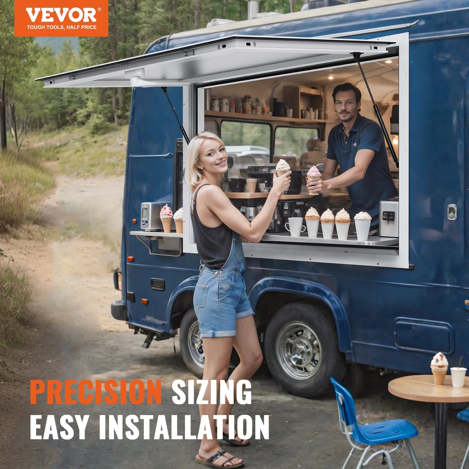 Concession Stand Serving Window Food Truck Awning X67098