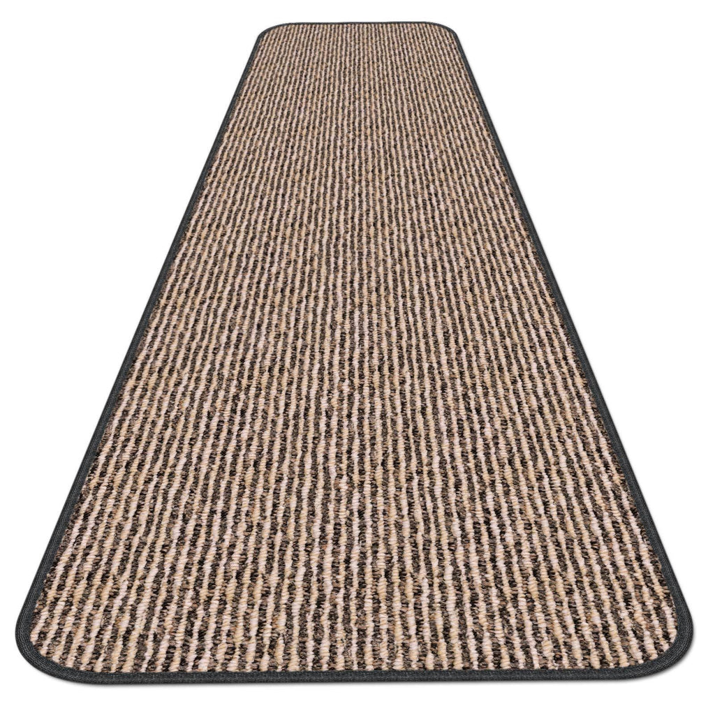 Skid-Resistant Carpet Runner - Black Ripple - 12 ft. x 48 in. E812460