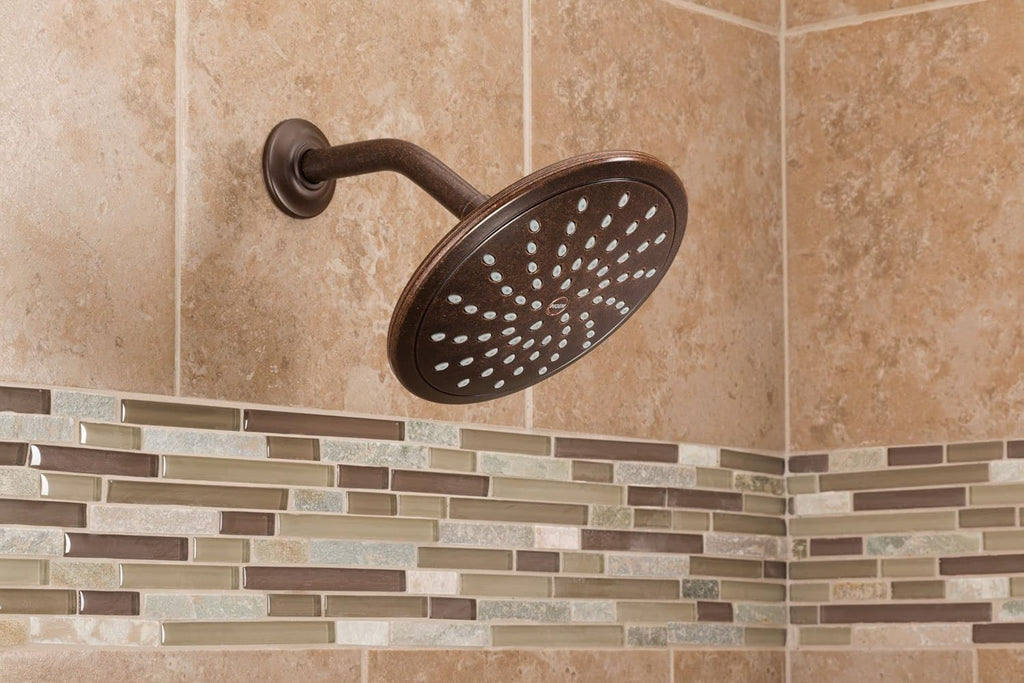 Brushed Nickel Round Rainshower Showerhead Pack of 2 P3629