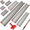 Ultimate Skimming Blade Set Smoothing/Knockdown Drywall Knife Extruded Aluminum & European Stainless Steel Construction High-Impact End Caps P13508