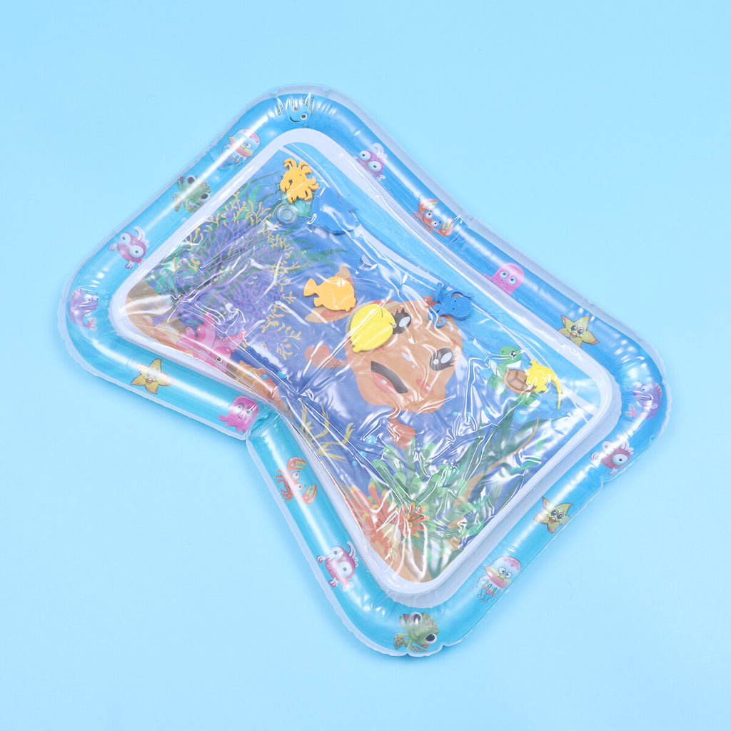 Blue Inflatable Crawling Cushion Water Play Mat V495321