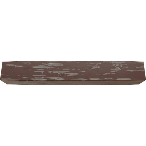 Pecky Cypress Faux Wood Fireplace Mantel, Aged Pecan B509