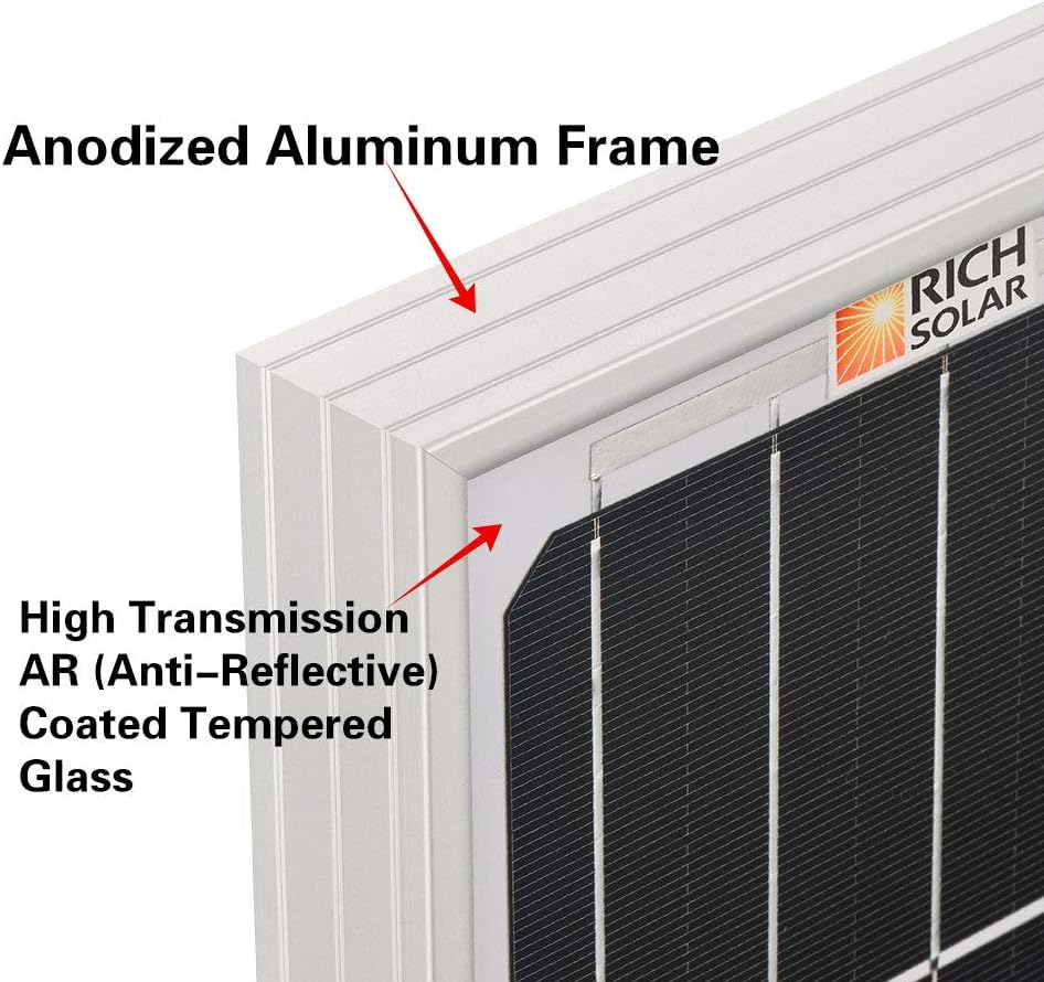 200 Watt 12 Volt Monocrystalline Solar Panel H7157